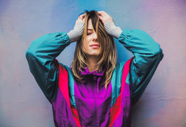 What's the Best Way to Wear a Patterned Bomber Jacket in a Creative Office Space?