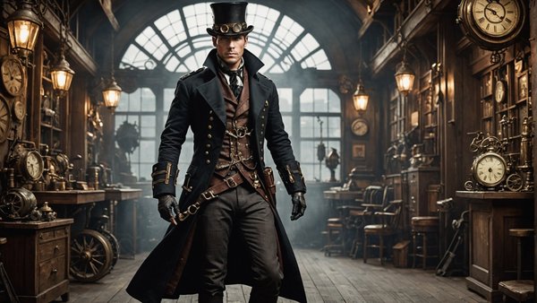 Discover the best steampunk clothes, watches, decors and accessories